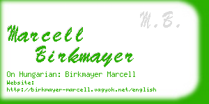 marcell birkmayer business card